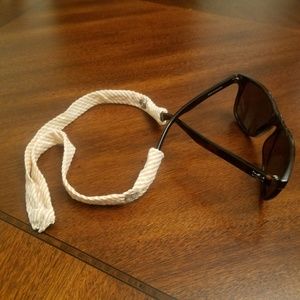 Orange Seersucher Eyewear Retainer